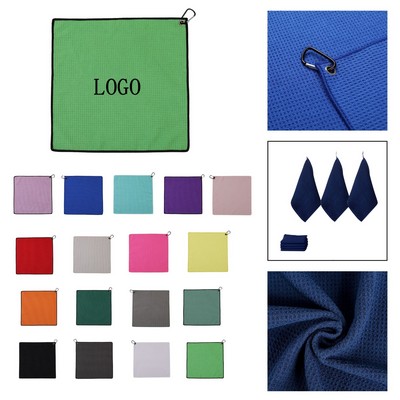 Microfiber Golf Towels with Carabiner Clip