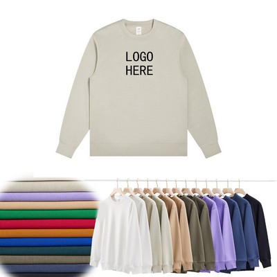 Oversized Men's Crewneck Sweatshirt-400g Plush Fleece Lining