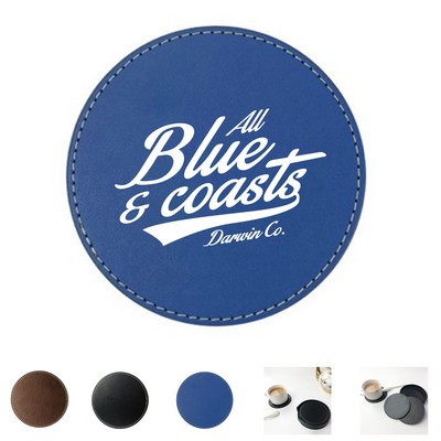 Round Leather Coaster