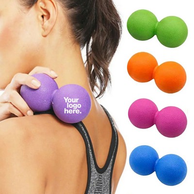 Dual-Ball Peanut Shape Deep Tissue Massage Roller for Myofascial Release