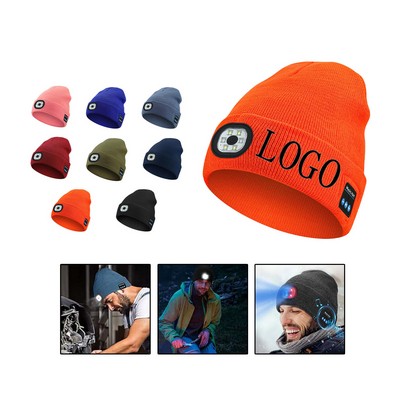 Wireless LED Music Knit Beanie