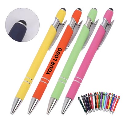 Metal Stylus Ballpoint Pen 5.7" x 0.4"