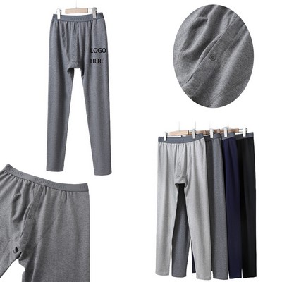 Men's Classic Cotton Stretch Thermal Pants