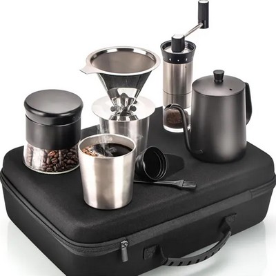 9" 1 Outdoor Camping Pour Over Coffee Maker Set