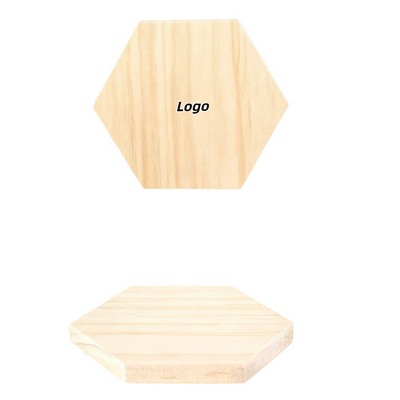 Solid Wood Round Coaster Set for Hot and Cold Beverages