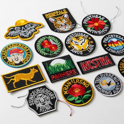 2" 100% Custom Embroidered Patches - Hook & Loop