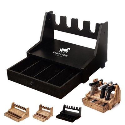 Wood Rack Holder for Gun Cabinet Accessories