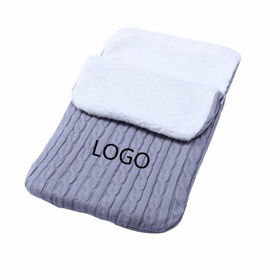 Baby Velvet Knitted Warm Sleeping Bag
