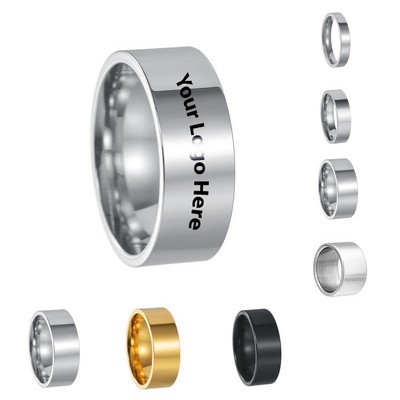 Sleek And Minimalist Stainless Steel Ring