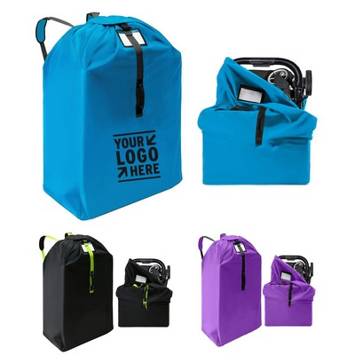 Travel Heavy Duty Durable Sizeable Water Resistant Double Stroller Bag with Adjustable Strap