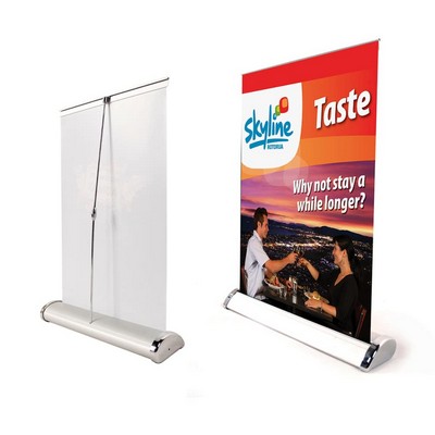 A3 Tabletop Retractable Banner Stand With Vinyl Graphic