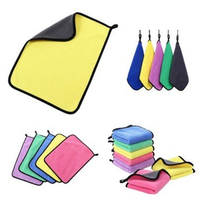 High-Density Coral Fleece Car Wash Towel