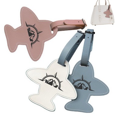 Leather Aircraft Luggage Tag