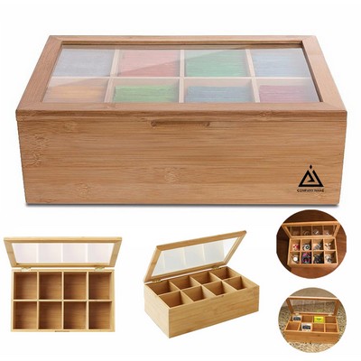 Bamboo Tea Storage Box