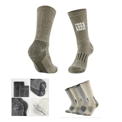 Merino Wool Cushion Crew Socks
