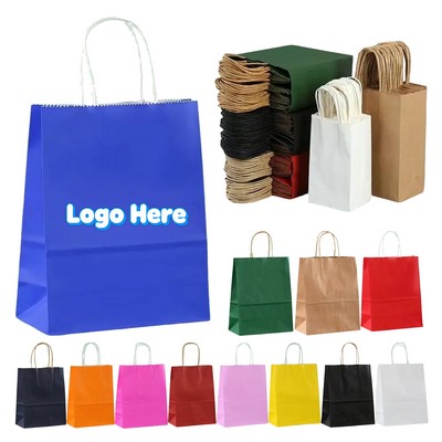 Colorful Kraft Paper Tote Bag