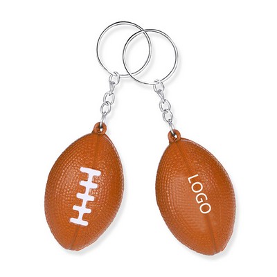 2" Custom Mini Stress Relief Football Key Chain
