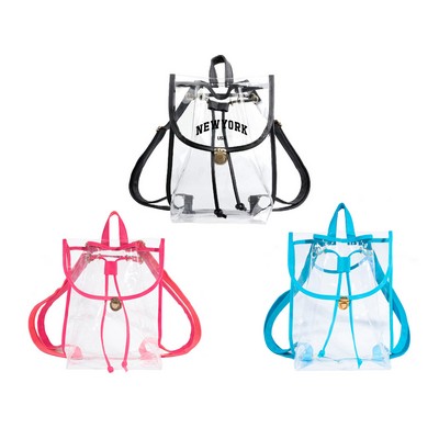 Heavy Duty PVC Drawstring Backpack