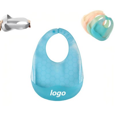 Thin And Three-Dimensional Silicone Baby Bib