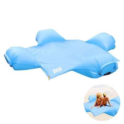 Beach Mat w/ Inflatable Pillow