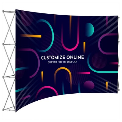 Custom Curved Pop-Up Display (Wrap Around Available)