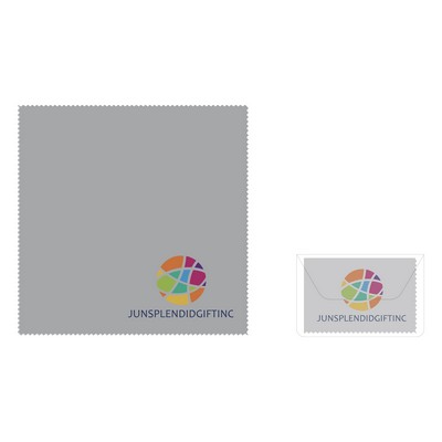 Microfiber Clean Cloth With Clear Pouch