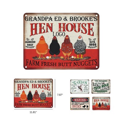 Retro Metal Safety Signs