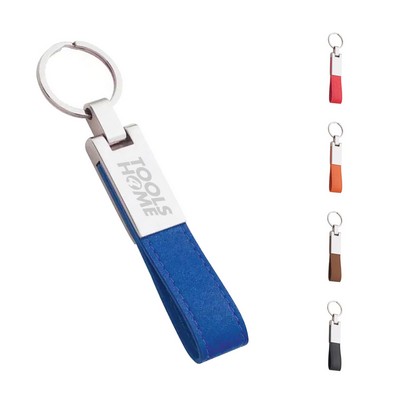 Leatherette Key Ring