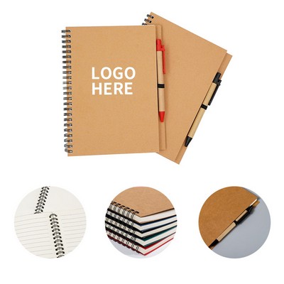 Spiral Bound Journal with Pen Holder