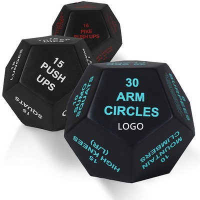 12 Sided PU Foam Fitness Manual Dice