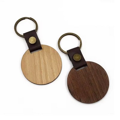 Laser Engraved Wooden Keychain