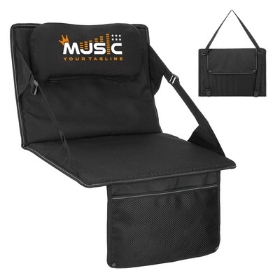 Foldable Stadium Seat With Cushion Support