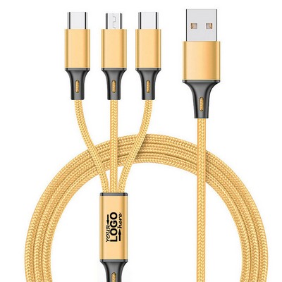 3" 1 Multiple Charger Cord