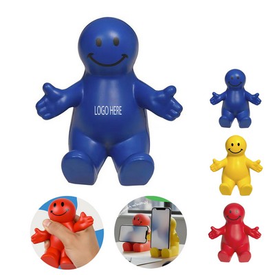 Squeezable Smiley Face Phone Holder