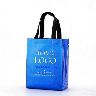 Shiny Metal Laminated Non-woven Fabric Gift Handbag