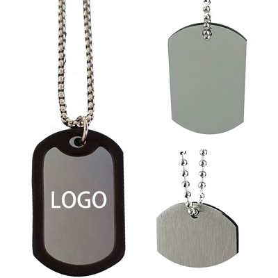 Stainless Dog ID Tags With Chain