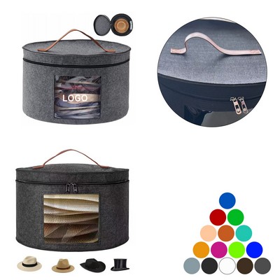Round Foldable Felt Box/Organizer Bucket