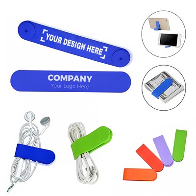 Multifunctional Foldable Silicone Magnetic Phone Holder Clip