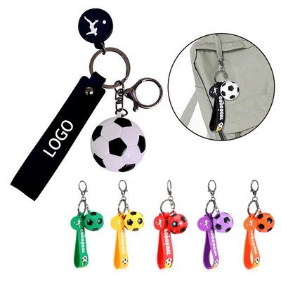 Cute Mini Soccer Ball Keychain