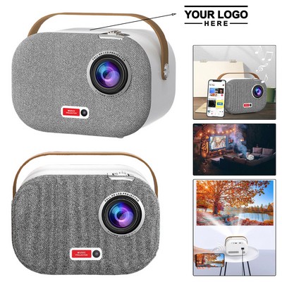 1080P Portable Smart Projector with Carry Handle