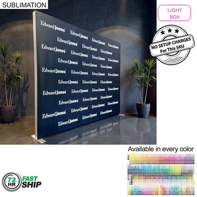 72Hr Fast Ship - Backlit LED Light Box SEG Floor Display WALL Kit, (10'W x 8'H)