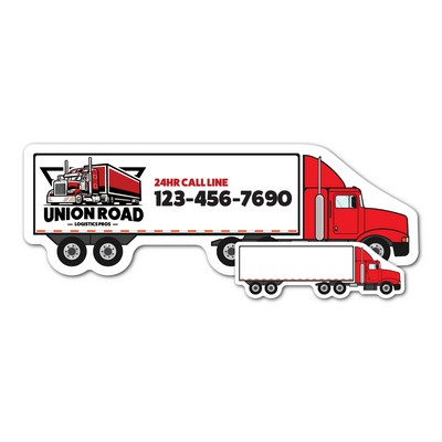 Semi-Truck Mini Magnet (5.25" x 1.75")