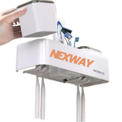 Wall Free Toothbrush Holder Set for Bathroom