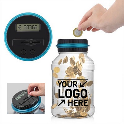 Digital Coin Counting Savings Jar