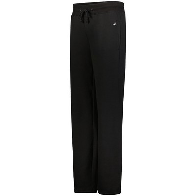 Badger Sport Ladies Open Bottom Fleece Pant