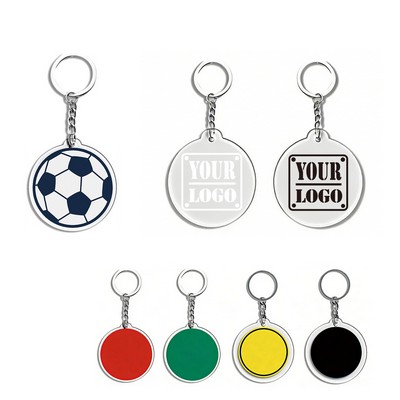 Club Acrylic Round Keychain