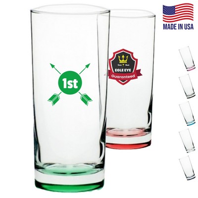 10 oz. USA made Cylindrical Glass with Thick Base