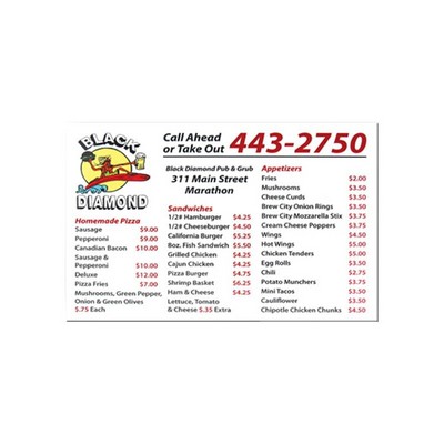 Custom Schedule Magnet -20mil