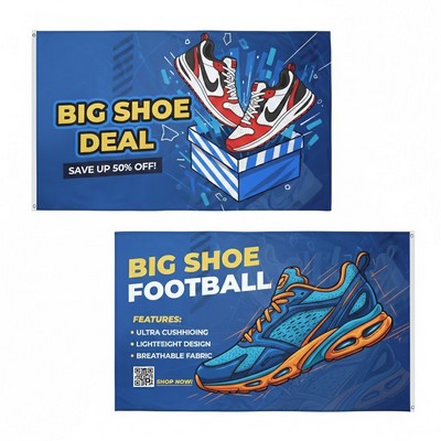 Heavy Duty Double Sided Knitted Banner Flag