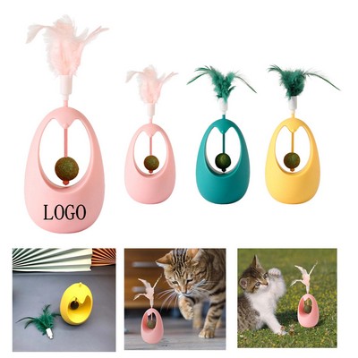 Cat Teasing Feather Toy Stick